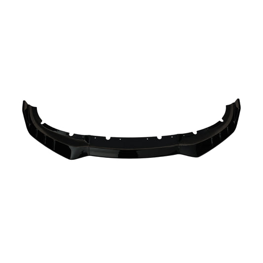 Black SRT-style front lip spoiler, curved fascia lip for Charger