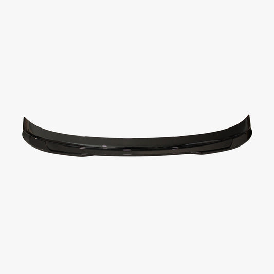 Glossy black rear trunk wing spoiler, curved lip design