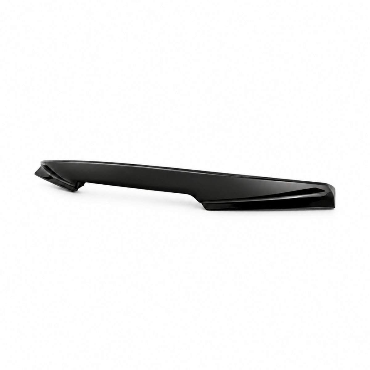 Glossy black rear ducktail spoiler lip, standalone automotive accessory part