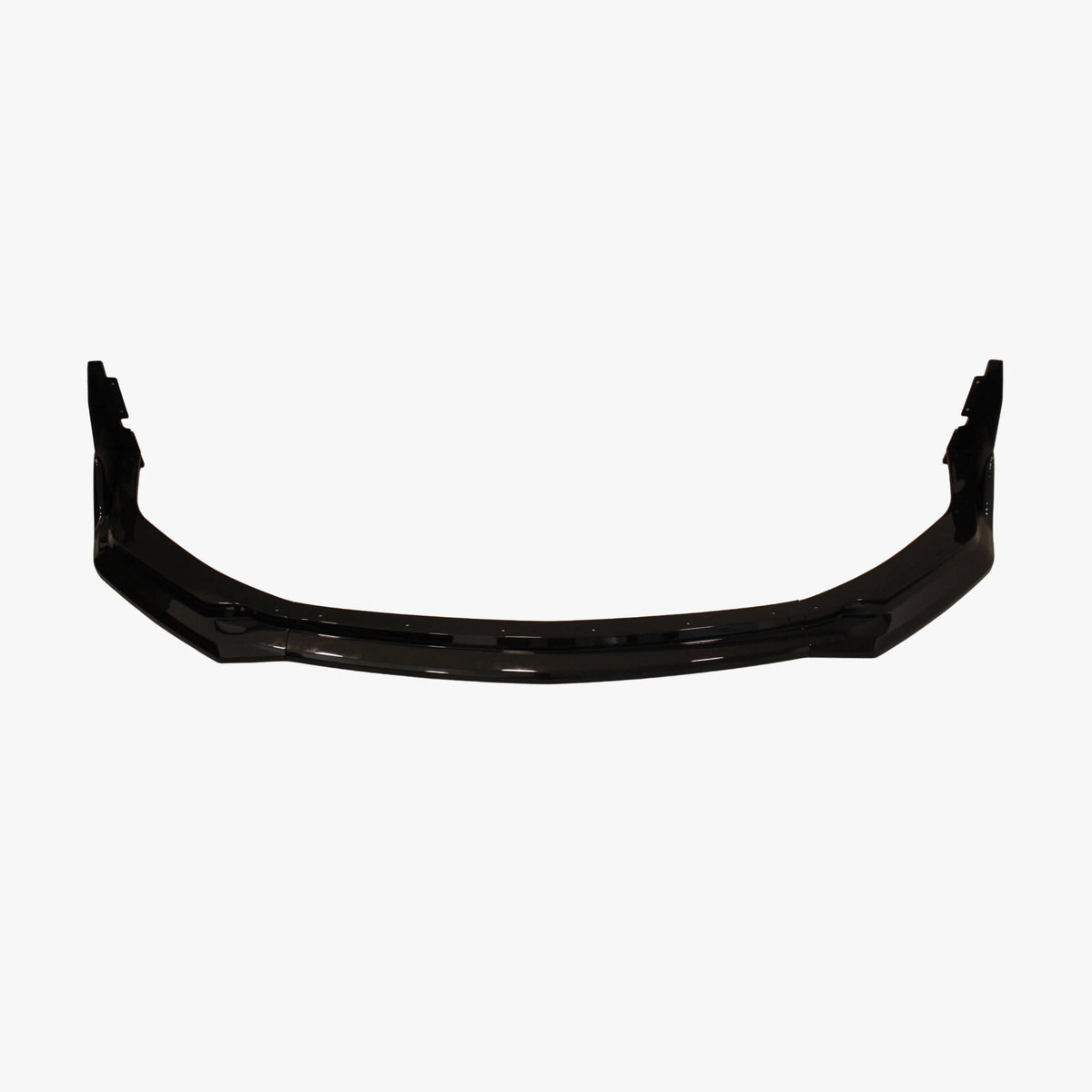 Black front lip splitter add-on with curved center section
